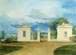 水彩大师 William Turner_1820 vers Les Loges de Garde aquarelle